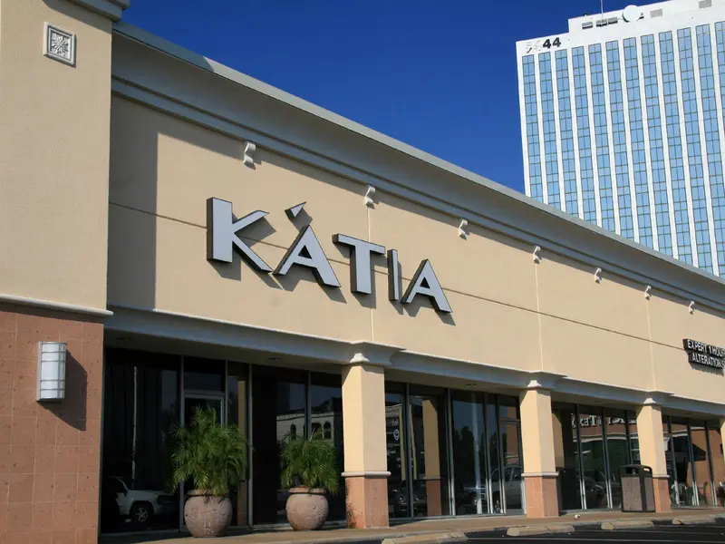 The storefront of Katia poses off of Westheimer.
