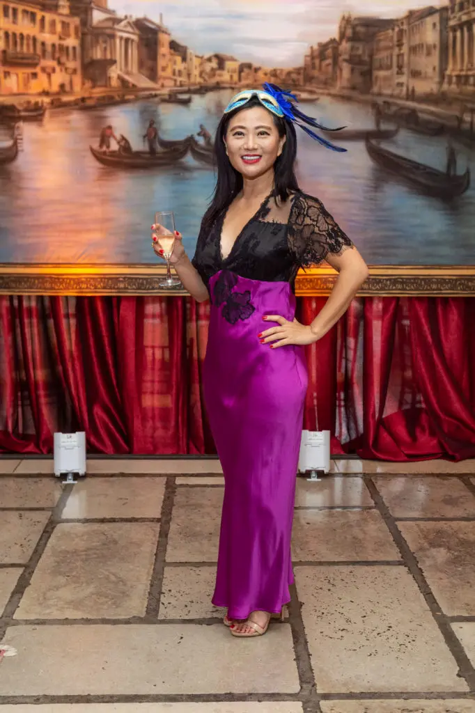 Coco Luo at the Young Friends of Save Venice party at Rice University's Cohen House. (Photo by Fulton Davenport/ PWL Studio)