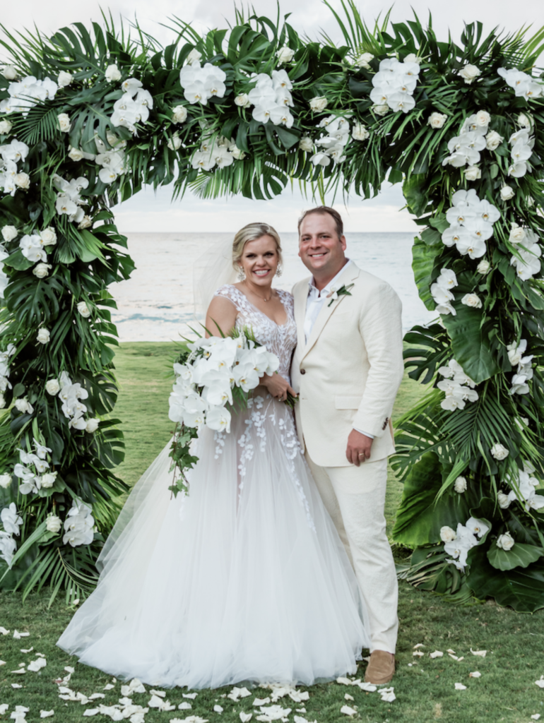 Caroline Adams and Stewart Stinson’s Jamaican Beachside Wedding