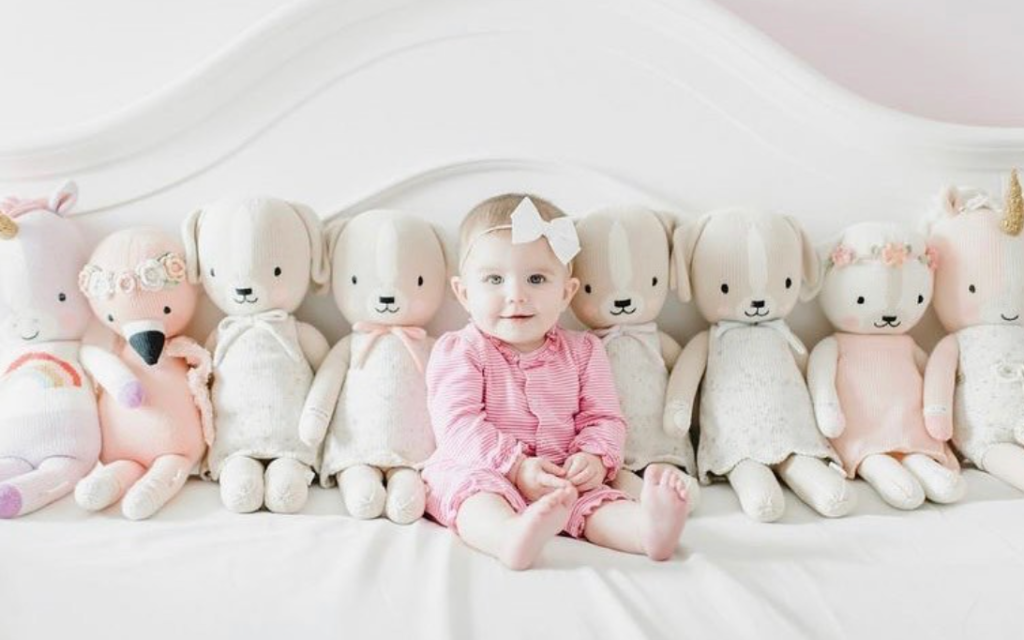 Bering's selection of baby items includes plush, keepsakes, pajamas and blankets.