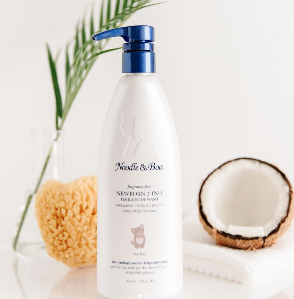 Noodle & Boo is an all-natural skincare line founded by a mother whose babies had extremely sensitive skin and eczema.