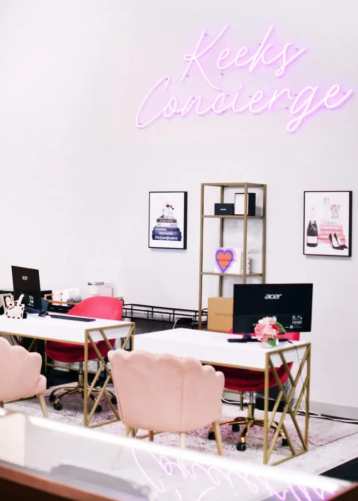 Keeks offers a luxurious shopping experience.