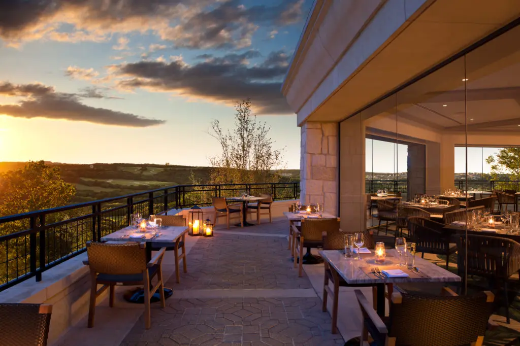 SweetFire Kitchen offers al fresco dining, overlooking Plaza San Saba. (Photo by La Cantera Resort and Spa)