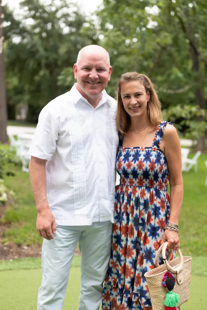 Elena & Jeff Peden at The Houstonian's  Rosé & Roses event (Photo by Daniel Ortiz)