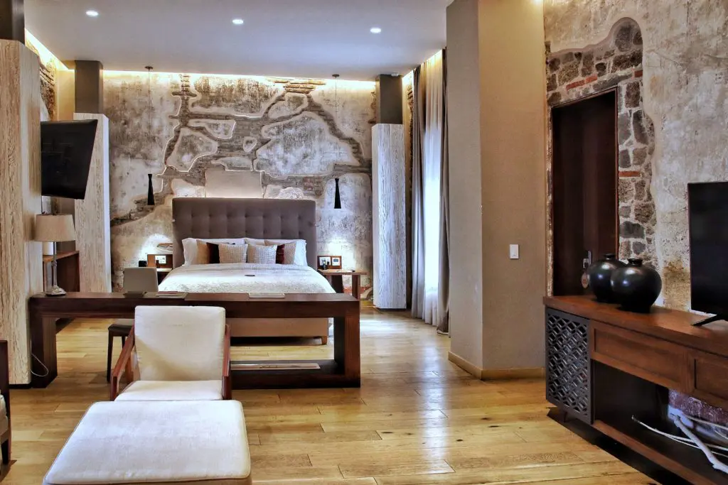 16th-century exposed stone walls blend gracefully with modern comfort.