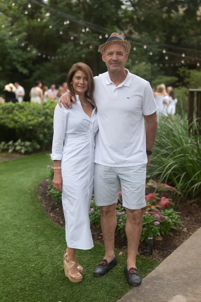 Lucia Martinez, Fernando Leher at The Houstonian's  Rosé & Roses event (Photo by Daniel Ortiz)