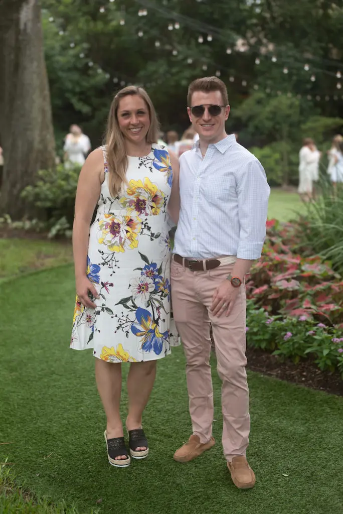 Melissa Korb, Rob Dempsey at The Houstonian's  Rosé & Roses  (Photo by Daniel Ortiz)