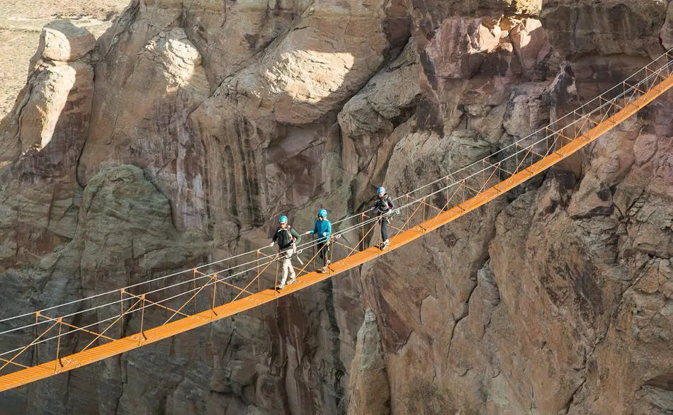 The Amangiri offers numerous adrenalin-fueled challenges as guests traverse deep gorges and canyons. (Photo courtesy of Aman Resorts)