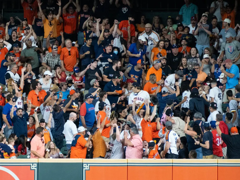 Abraham Toro's into the right field stands had the fans in a frenzy. (Photo by F. Carter Smith)
