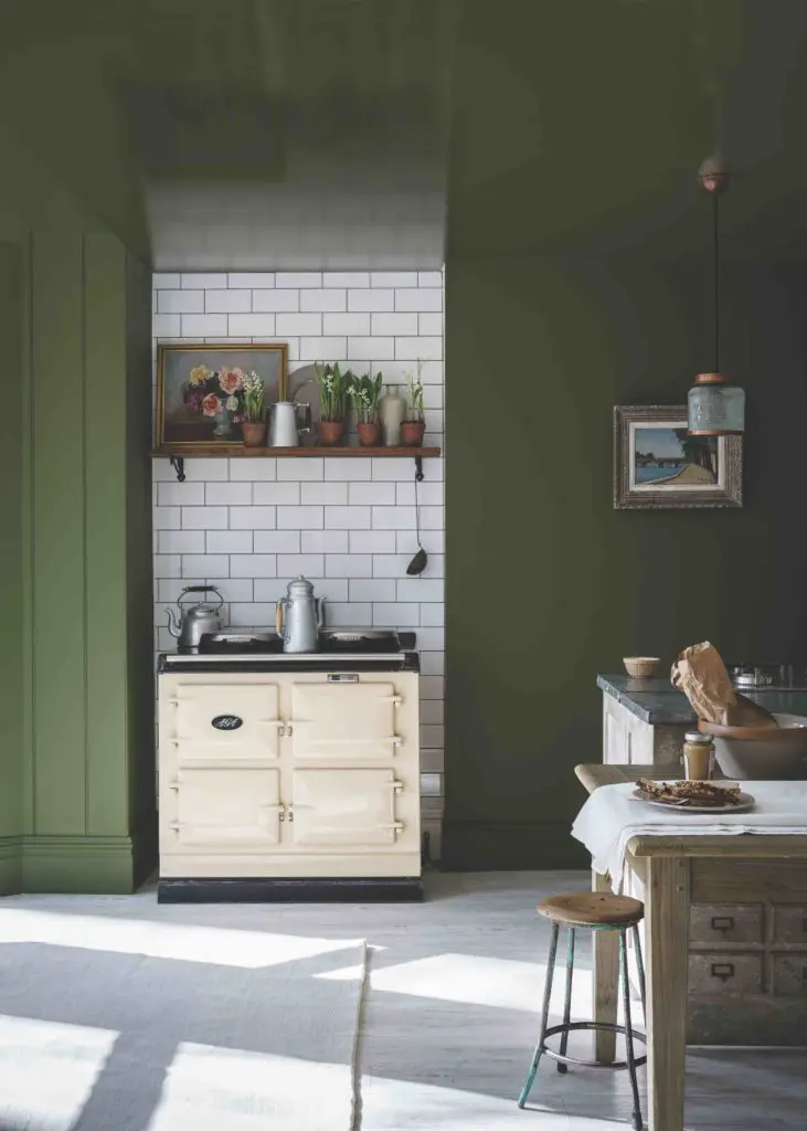 Bancha olive green by Farrow & Ball