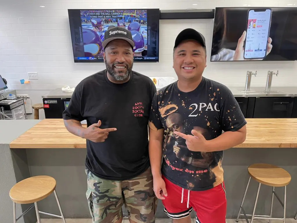 Dynamic duo, Bun B and Andy Nguyen of Trill Burgers. (Photo by Nick Scurfield)