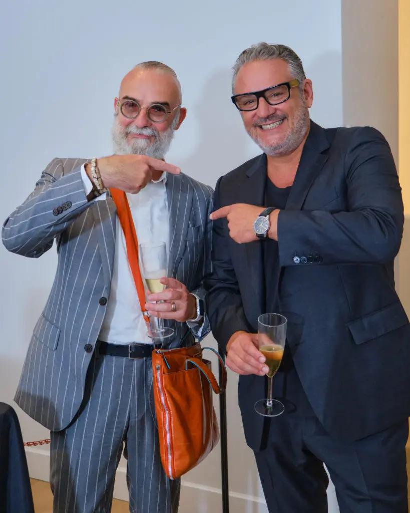 John J. Jenkin, Francesco Farina at Zanotta House in New York (Photo by Malad Goyes @maladgoyes)