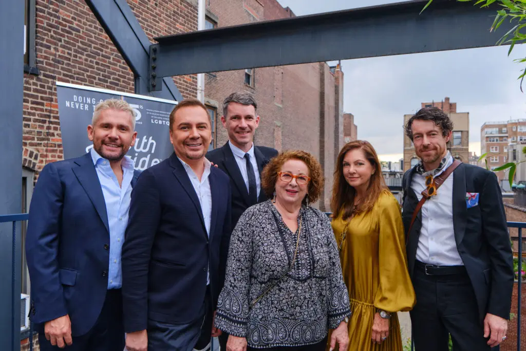 Miguel Moscoso, Adrian Dueñas, Sverre Brandsberg-Dahl, Miriam Ellner, Lauren Rottet, Hemish McEntire at Zanotta House in New York (Photo by Malad Goyes @maladgoyes)