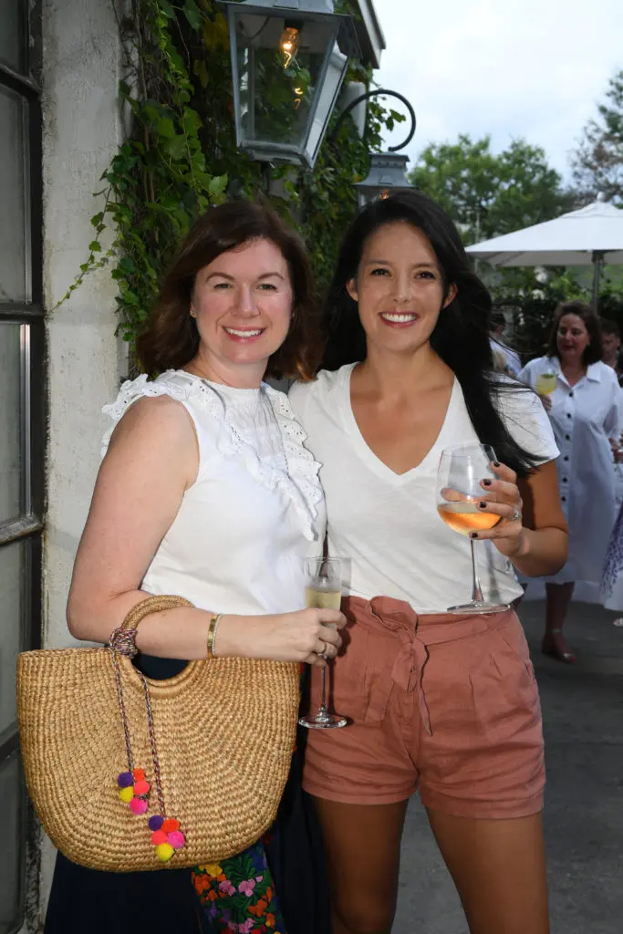 Alicia McIlheran, Kate Doke at the Greenwood King celebration at Tiny Boxwood's (Photo by Jack Opatrny)