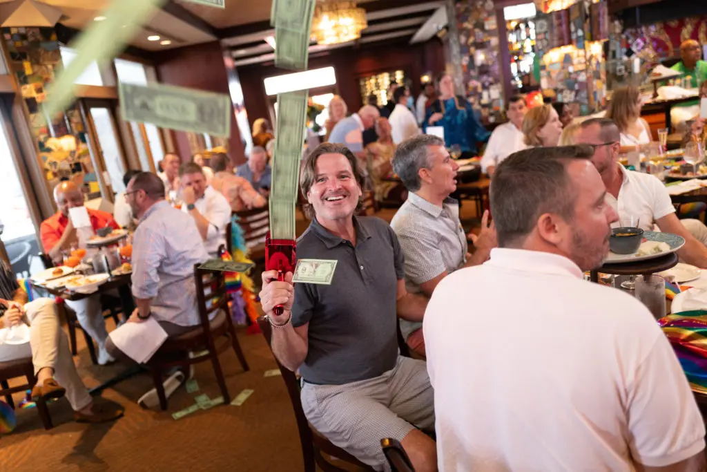 Gary Hammett at the Mint Julep fundraiser for Legacy Community Health (Photo by Daniel Ortiz)
