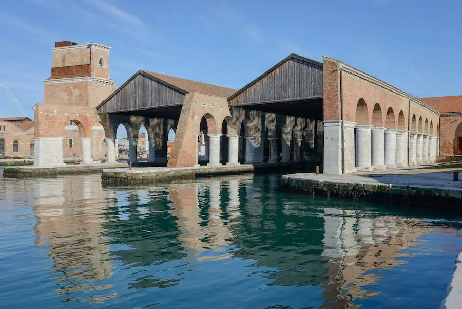 The Valentino Haute Couture Fall/Winter 2021 collection was presented in Venice's Gaggiandre in the Arsenale (Photo by Andrea Avezzù, courtesy of La Biennale di Venezia.)