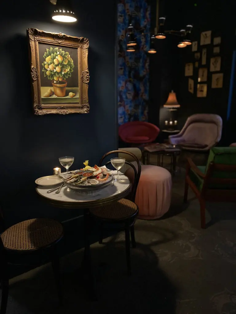 The romantic table for two at Gratify in West University