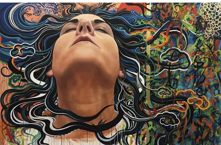 Hermanovski's oil painting entitled, "I Should Have Been More Specific." (Photo credit: Marlowe Monfort Hermanovski)
