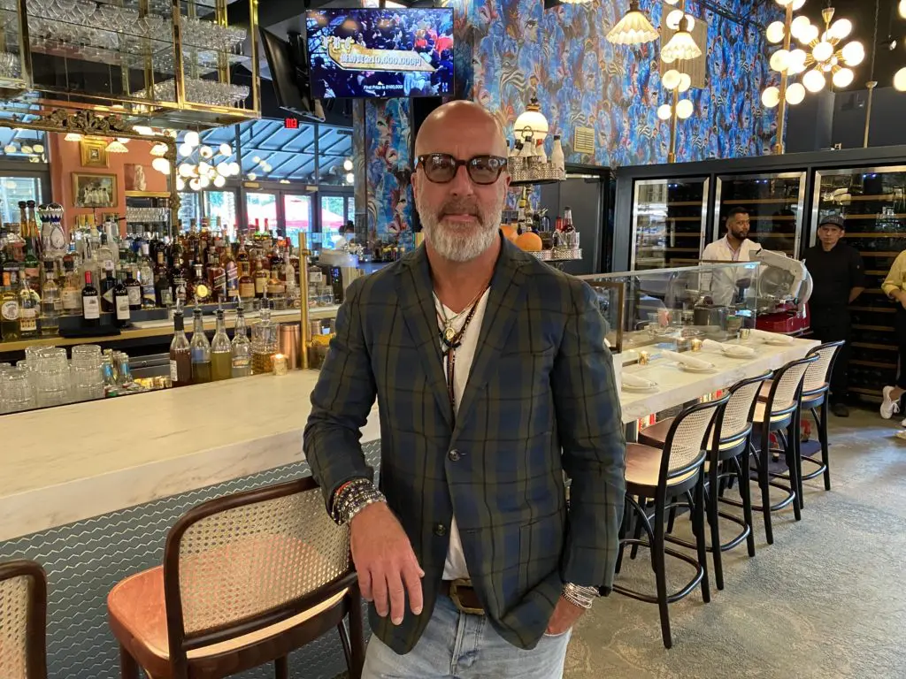 Clark Cooper Concepts' Grant Cooper at Gratify, the firm's newly launched bistro in West University.