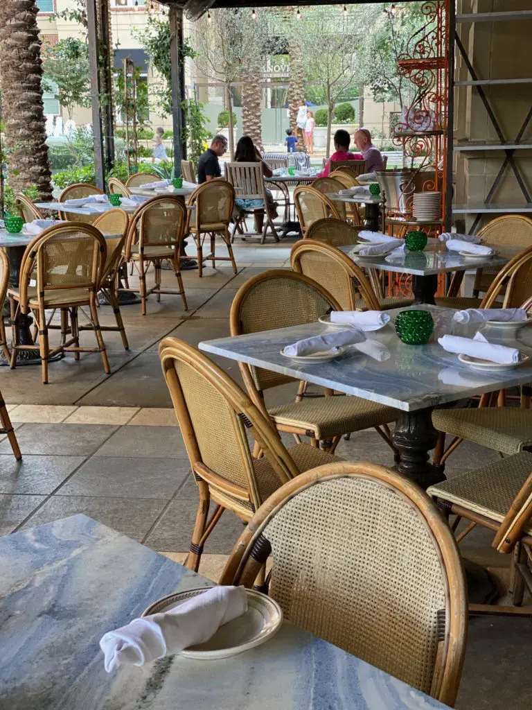 The patio at Gratify can seat as many as 100 diners.