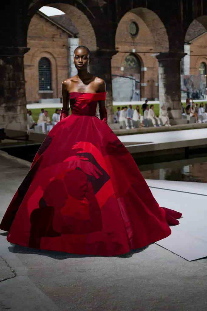 Valentino Haute Couture Fall 2021 presented during the Venice Biennale (Photo courtesy of Valentino)