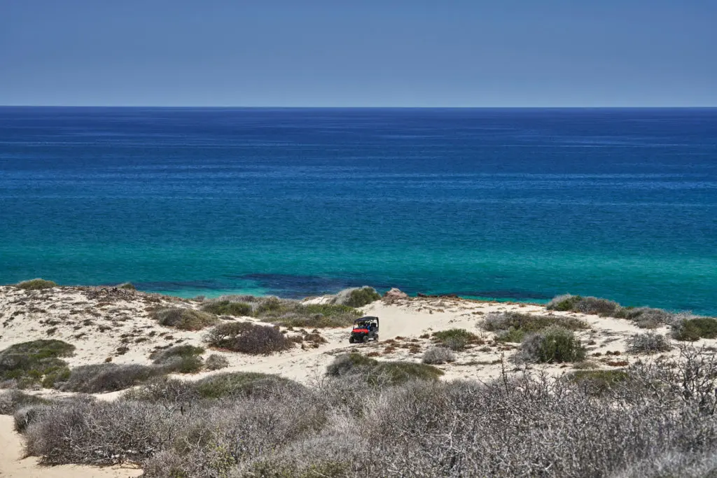 Nestled on the East Cape, Costa Palmas boasts two miles of swimmable white sand beach.