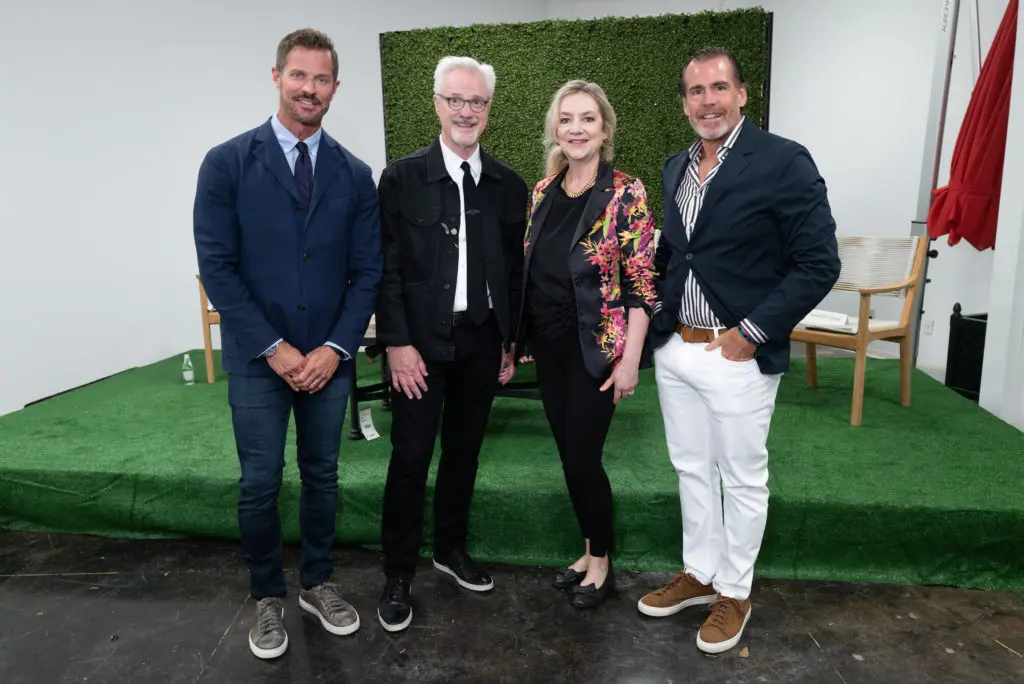 Design in Bloom headliners Ray Booth, Bobby McAlpine, Laura Downing, and Keith Williams shared their design expertise at the Houston Design Center happening. (Photo by Daniel Ortiz)