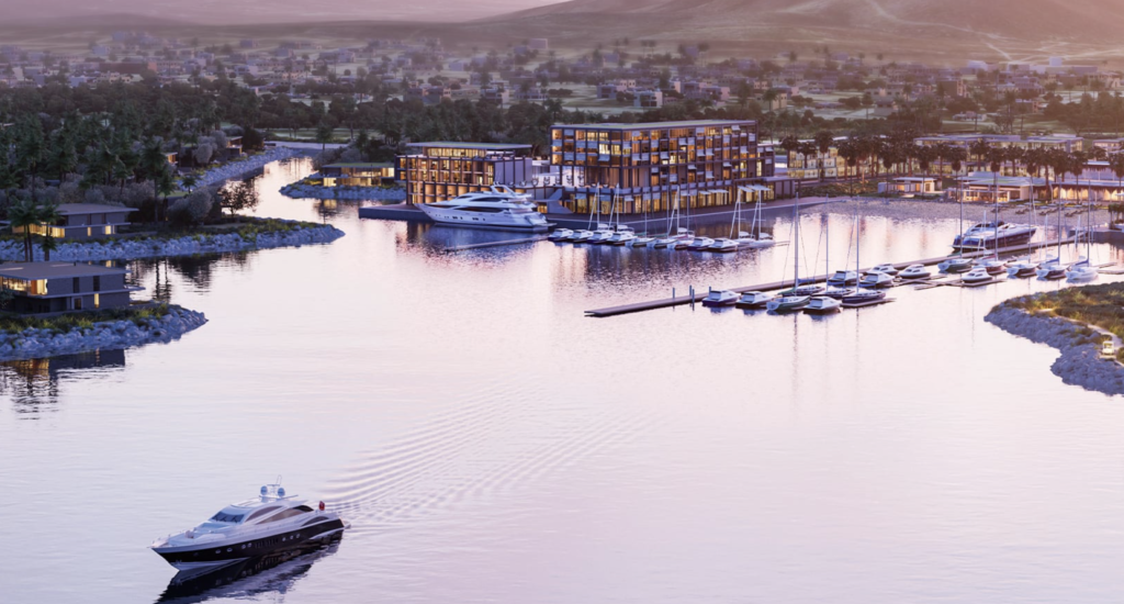 The masterplan for Costa Palmas includes an international deep water marina with dining, nightlight and shopping. 