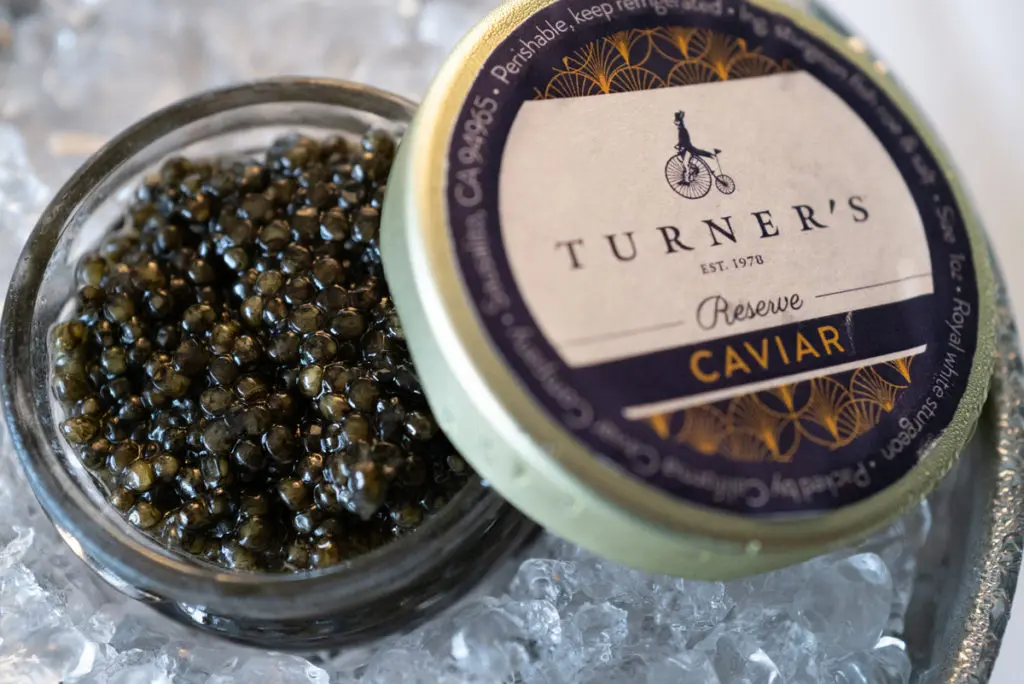 Turner's debuts its custom caviar on Sunday in honor of National Caviar Day with a special six-course dinner. (Photo by Daniel Ortiz)
