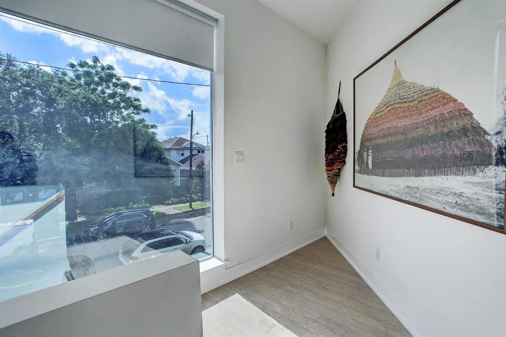 The second floor landing of the Triangle House in The Heights