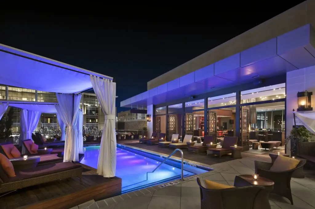 Claim your spot at The Moran pool cabanas.