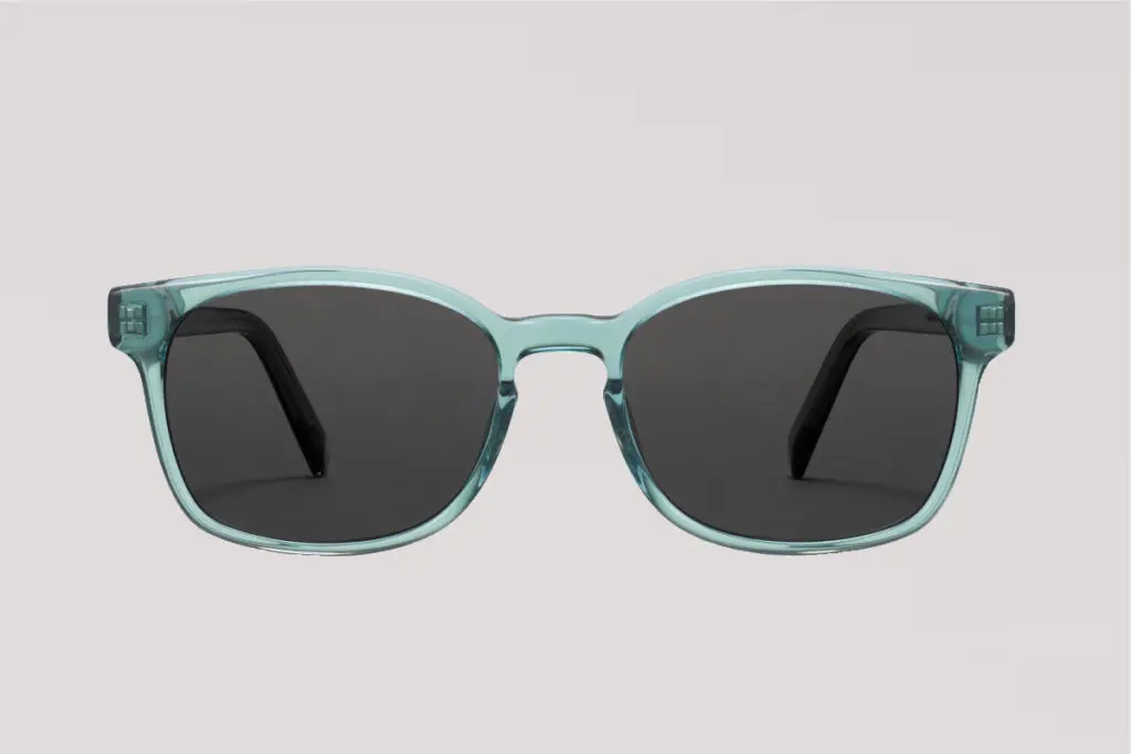Warby Parker's Hemmings sunglasses in viridian, starting at $95, available at the Warby Parker boutique and online at warbyparker.com