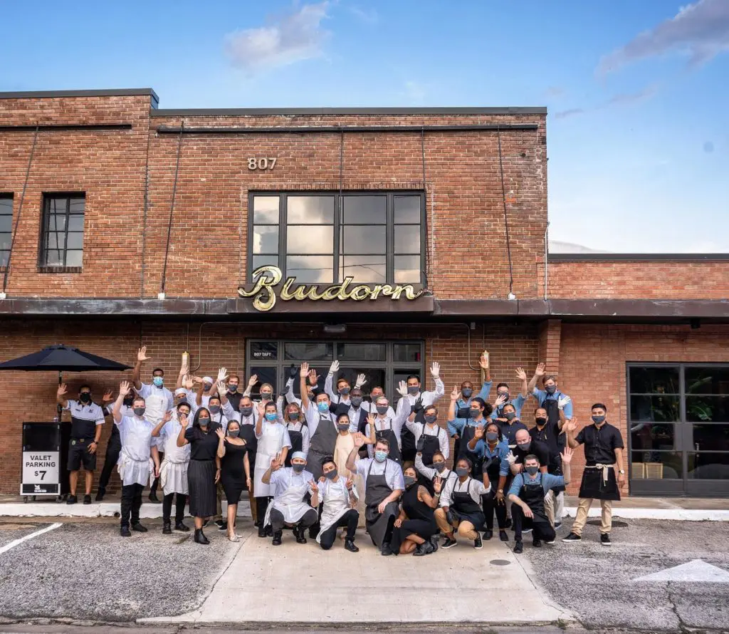 The Bludorn team on the opening in August of 2020. (Facebook photo)