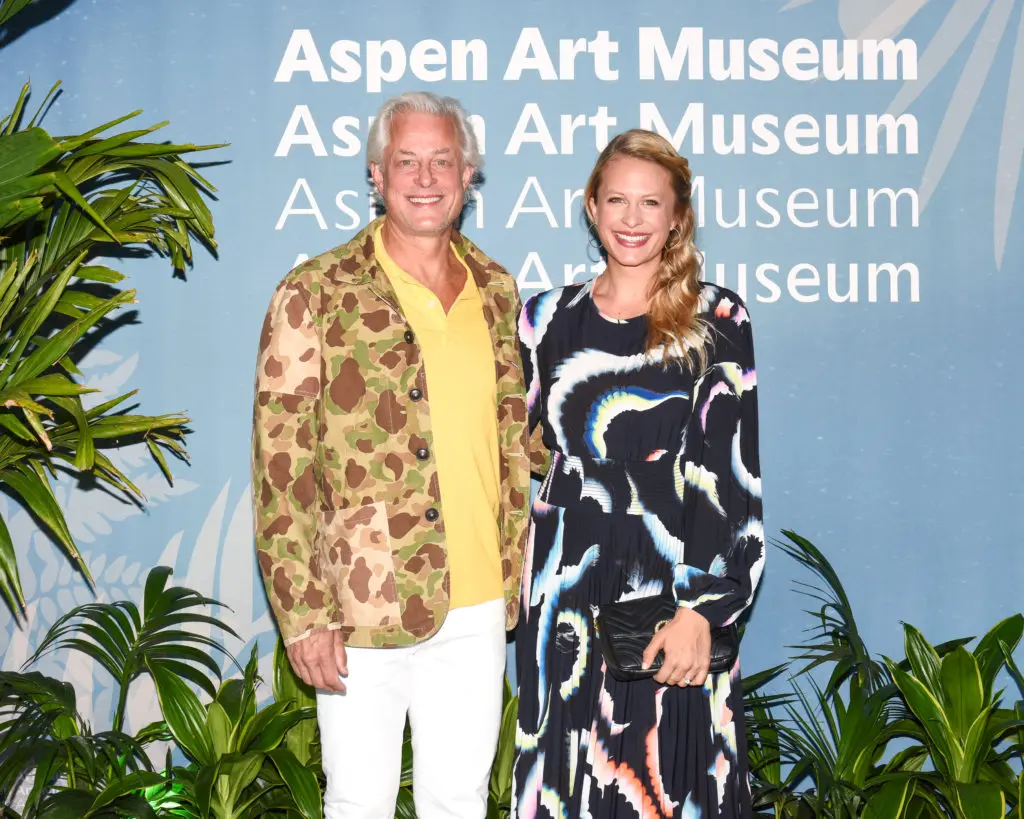 Austin-based philanthropists Ross Moody and daughter Elle Moody at the Aspen Art Museum's ArtCrush 2021 (Photo by OwenKolasinski/BFA.com, courtesy of Aspen Art Museum)