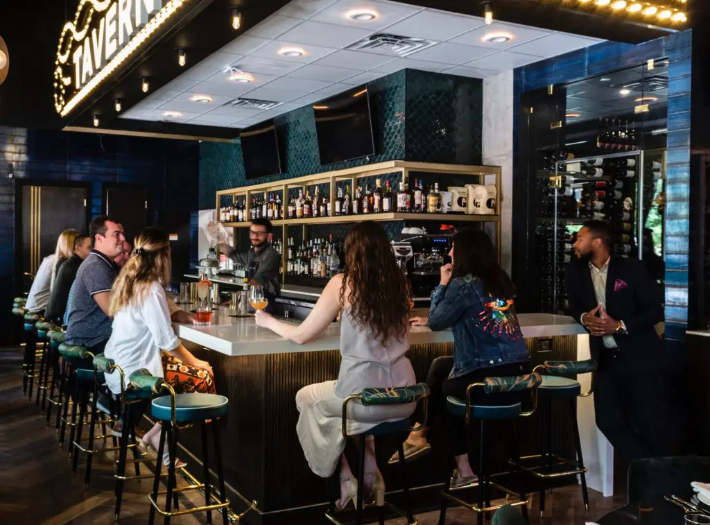 Georgia James Tavern at the base of Market Square Tower is already packing in diners. (Photo by Claudia Casbarian)