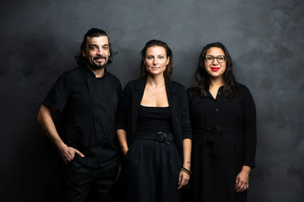 The Concura Italian Bites team: executive chef Angelo Cuppone, owner Jessica Biondi, Marcella Arreaga (Photo by Matthew Rood)
