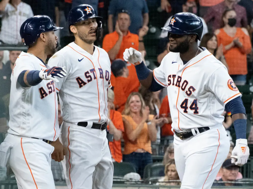Yordan Alvarez is mashing at a still very young age, creating some lofty historical narratives. (Photo by F. Carter Smith)