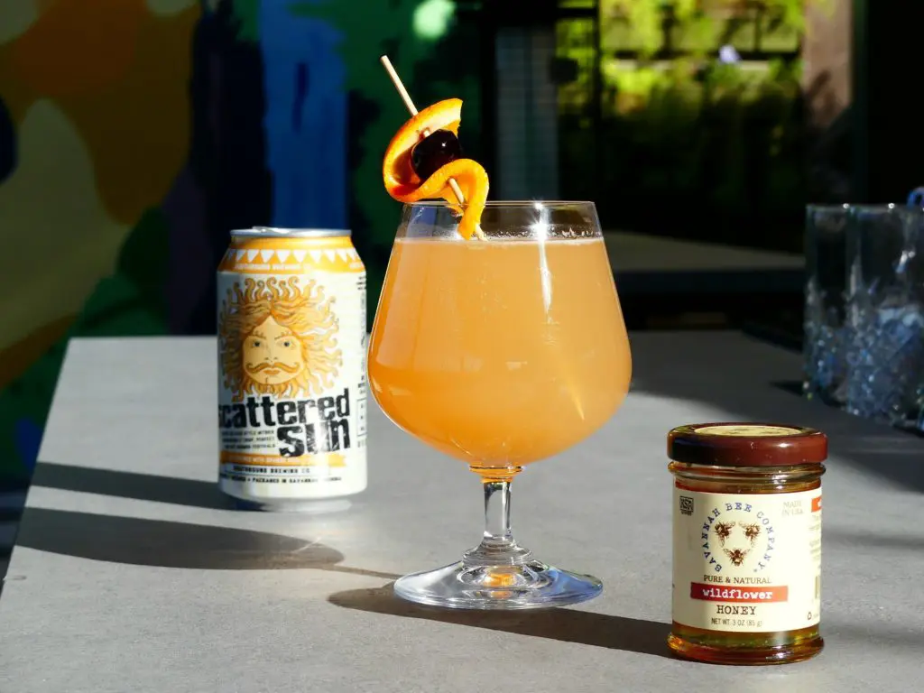 The Peregrin bar is on the rooftop of Perry Lane Hotel.