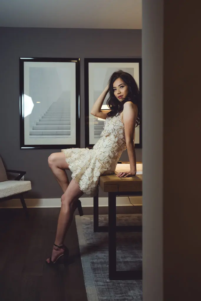 Chloe Dao's new collection features feminine florals. Photo by Linn Images.