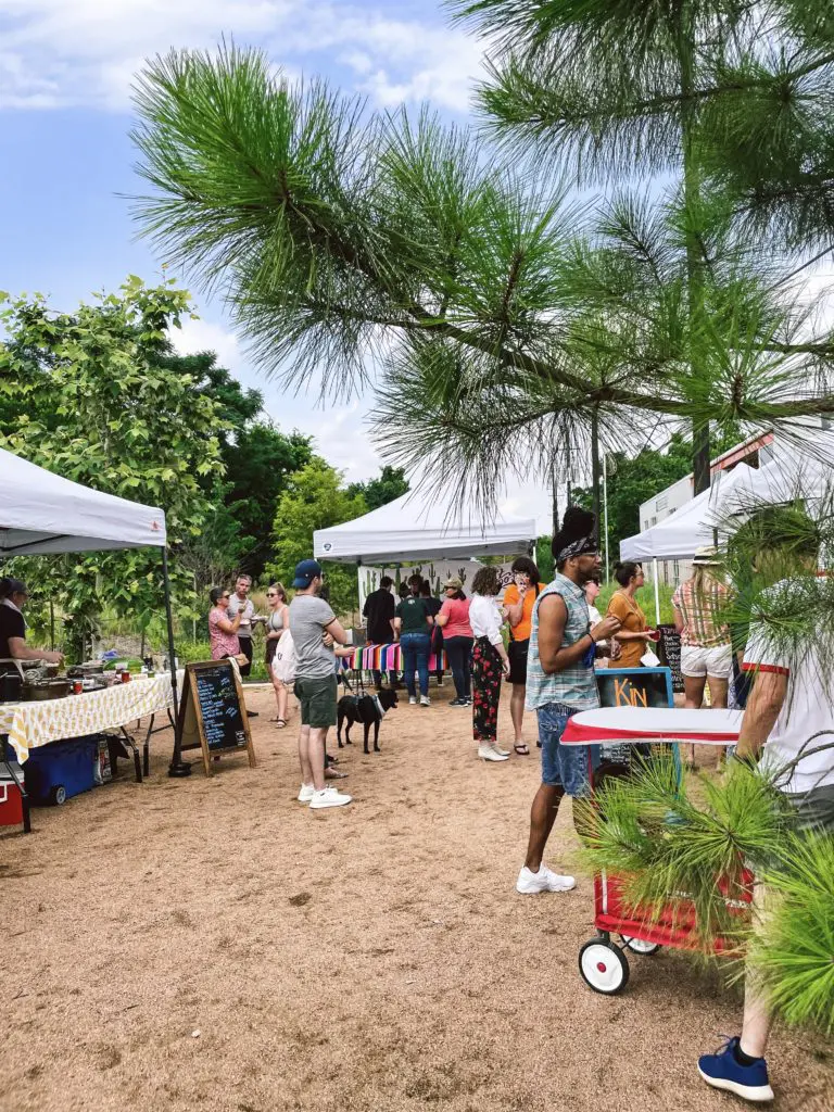 The M-K-T Sunset Market comes to life the third Thursday of each month with family-friendly fun on the menu. (Photo by Megan Snell)