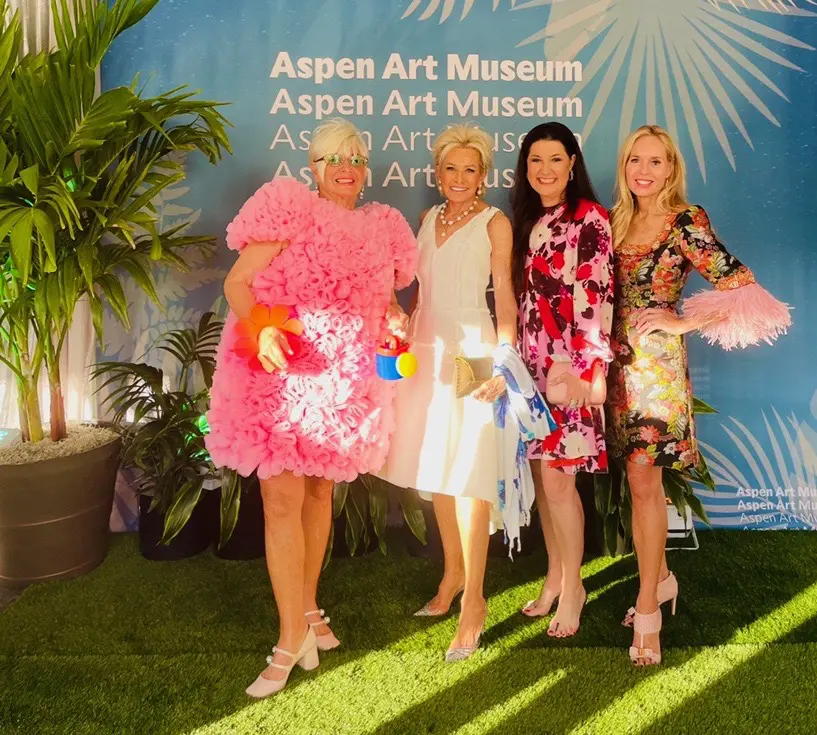 Shari Applebaum, Tina Beriro, Dallas' Capera Ryan,  Carrie Wells at Aspen ArtCrush 2021 