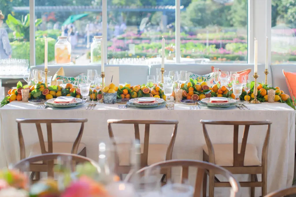 Positively Positano Party, a colorful organic scene stealer. Photo by Kiss Me for Eternity Photography. Planning and design by Jackson Durham Events.