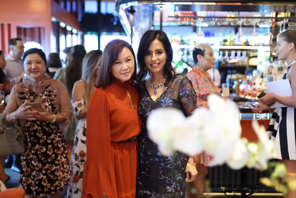 Tammy Tran Nguyen, Dr. Aisha Jokhio at the Fabergé/Correa Family Foundation benefit luncheon at MAD in River Oaks District.  (Photo by Quy Tran)