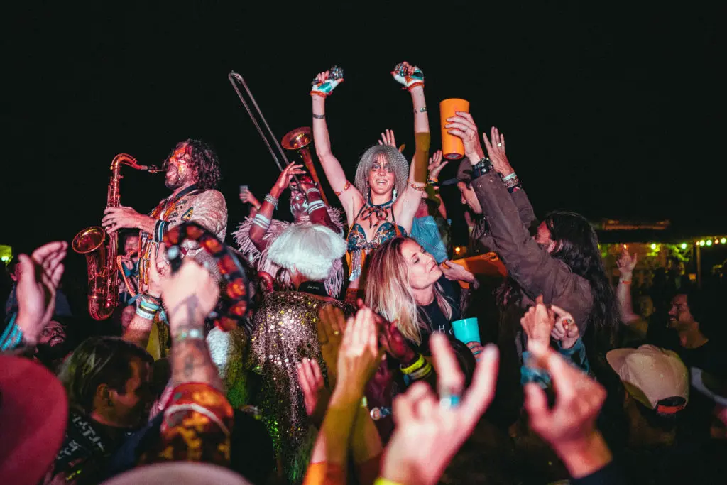 Good times at the live performance of Golden Dawn Arkestra at Trans-Pecos Festival of Music+Love