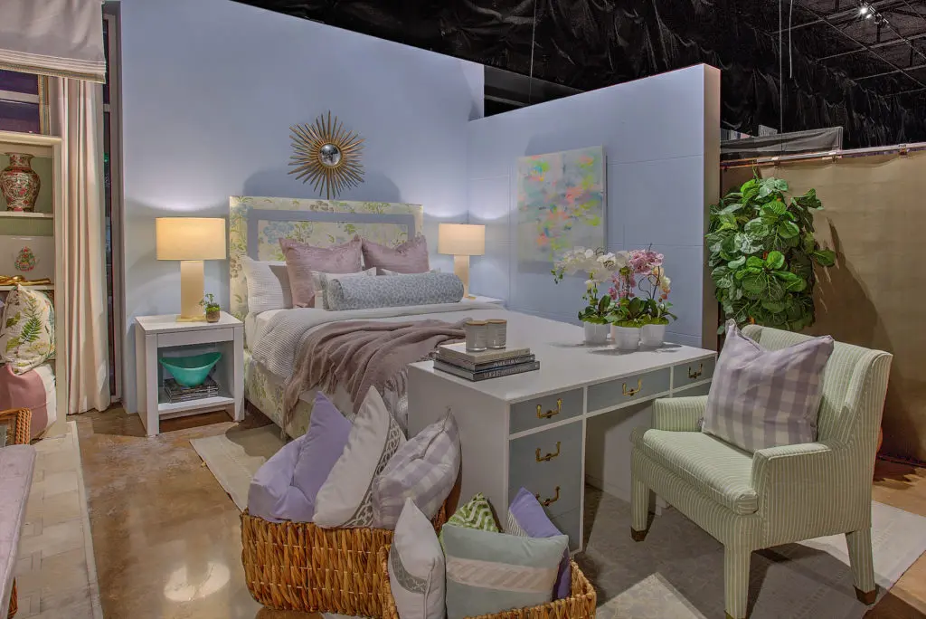 Feminine and sophisticated, The Collective’s vignette is an apt reflection of the sunny brand.