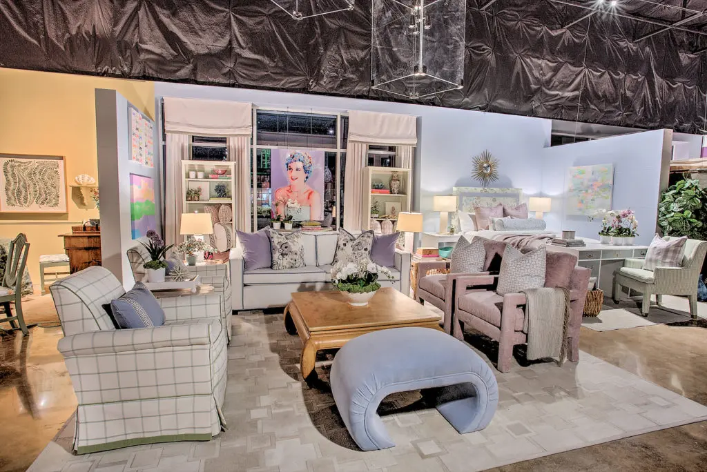 Feminine and sophisticated, The Collective’s vignette is an apt reflection of the sunny brand.