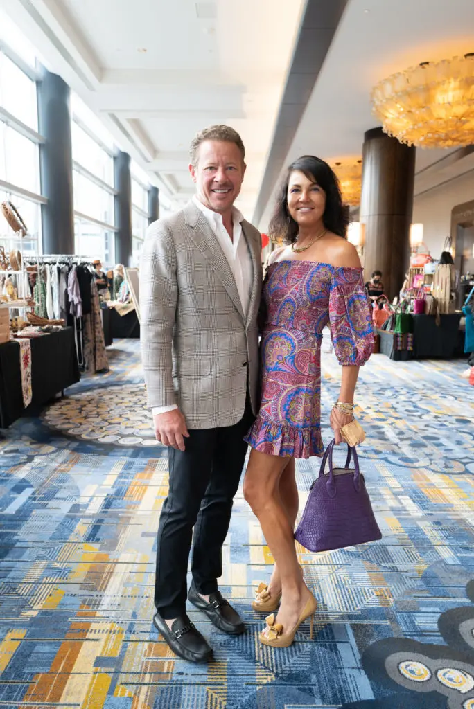 Todd Phillips & Jessica Rossman at the Latin Women's Initiative luncheon held at the Hilton Americas-Houston. (Photo by Jacob Power)