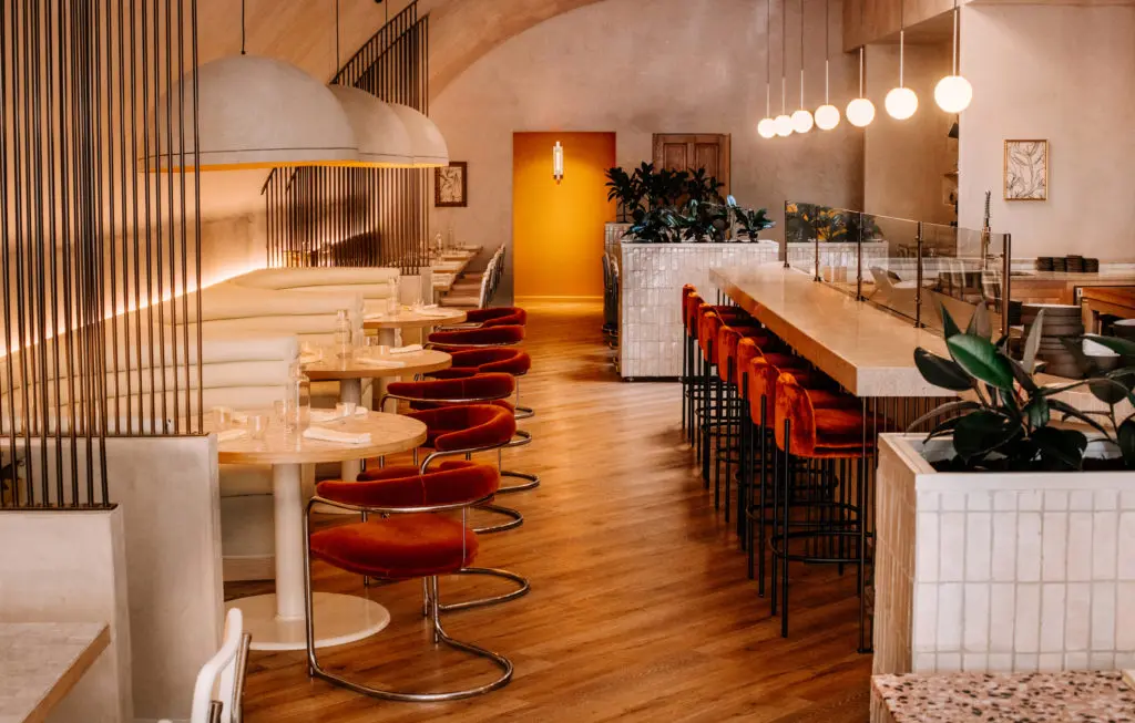 Vestal restaurant in Lafayette, Louisiana, is an example of the work by Houston-based designer Amanda Medsger.  (Photo by Denny Culbert)