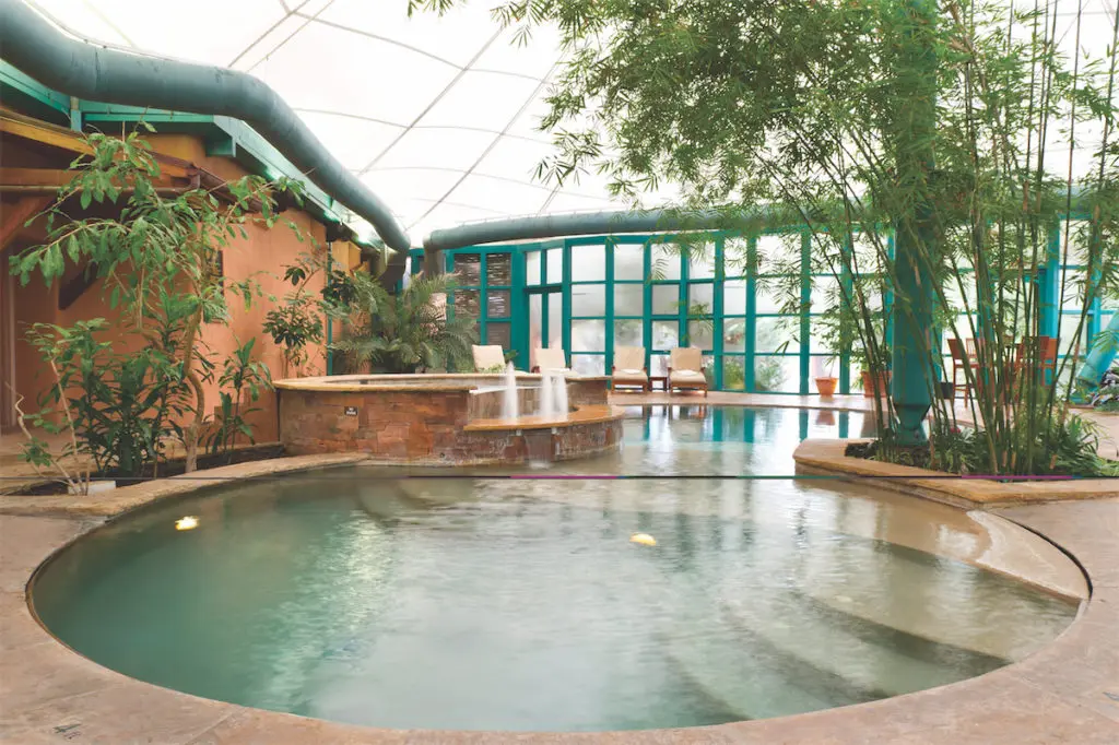 El Monte Sagrado offers an indoor saltwater pool and living spa. (Courtesy of Heritage Hotels & Resorts)