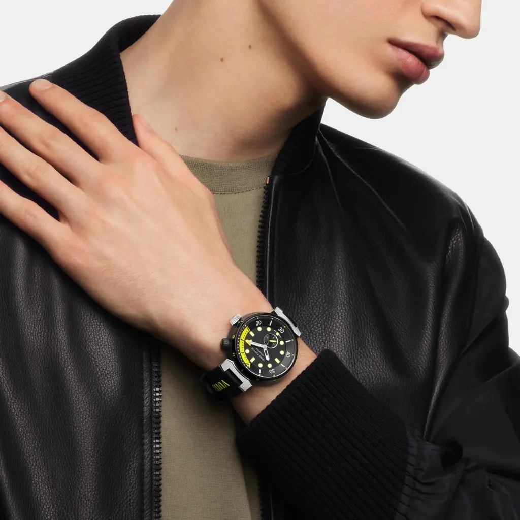 The Louis Vuitton Tambour Street Driver timepiece